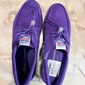 CONCEPTS x SPERRY Purple Suede boat shoe